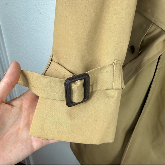Clipper Mist vintage Classic Tan Trench Coat size 40 - Picture 4 of 14